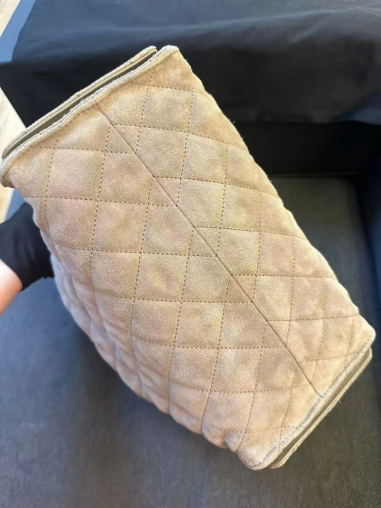 Chanel 2025 Suede & Metal Brown Hobo Bag - Image 5