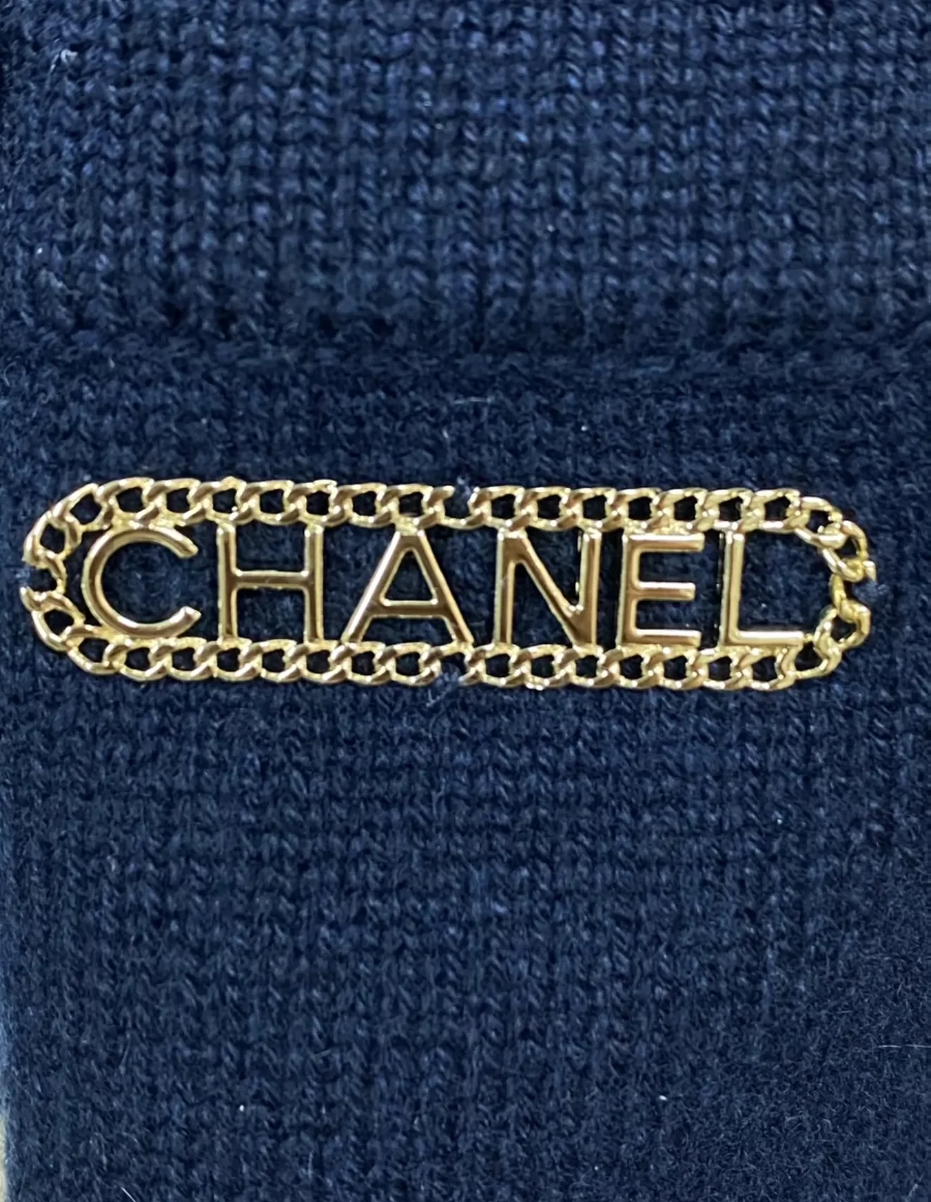 Chanel 20C dark blue knitted dress - Image 4