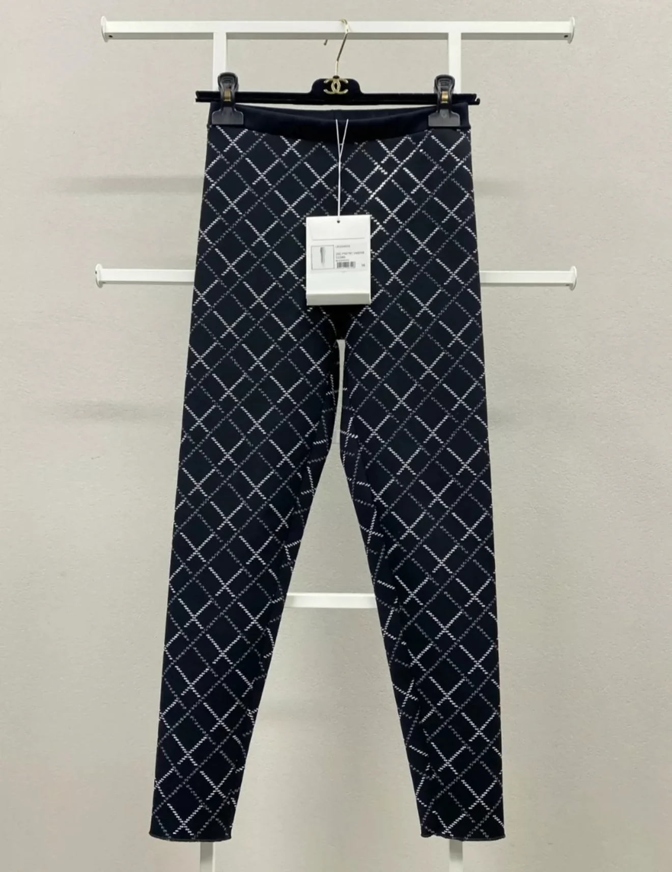 Chanel 20C Glittered Jersey Leggings