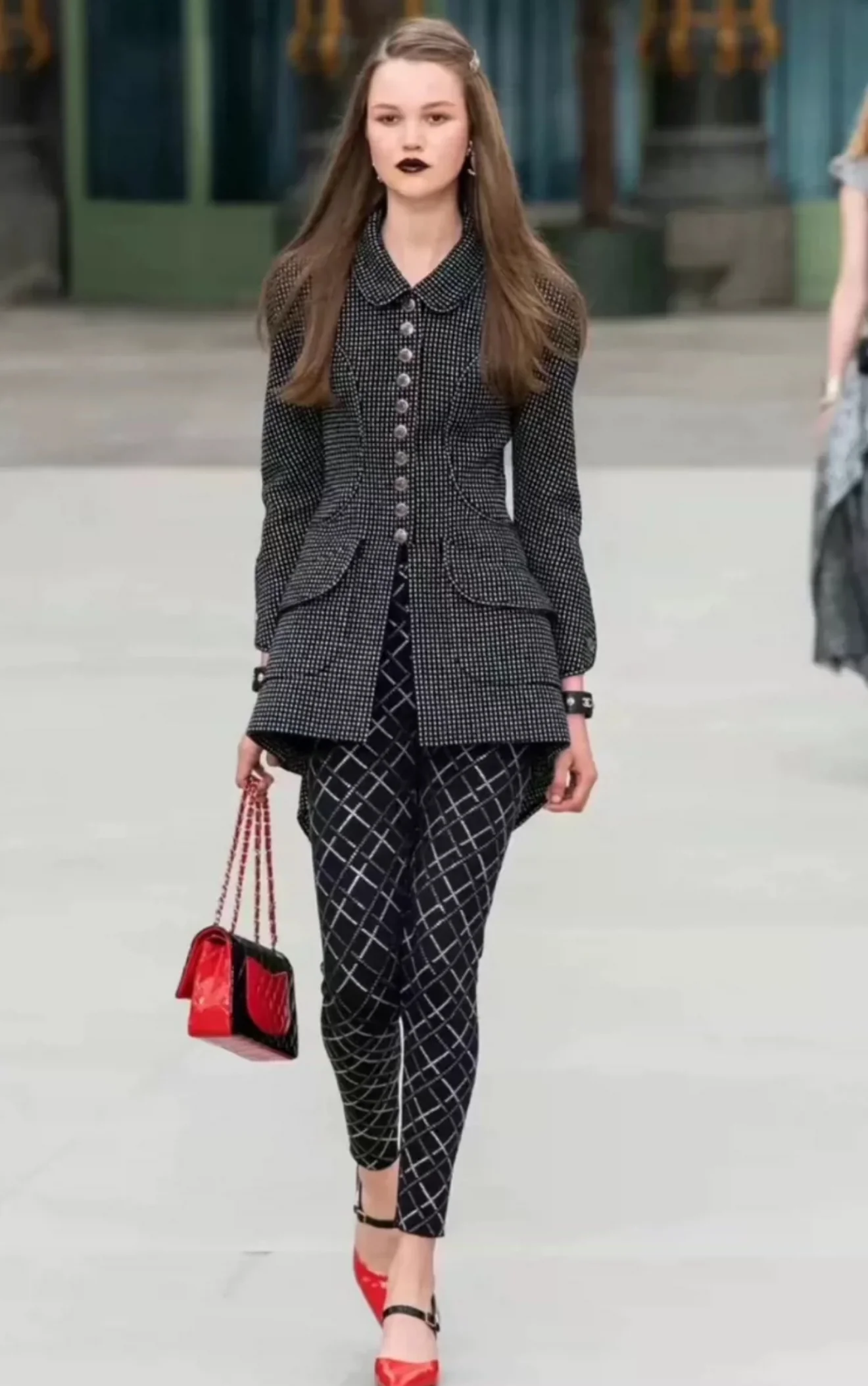 Chanel 20C Glittered Jersey Leggings - Image 4