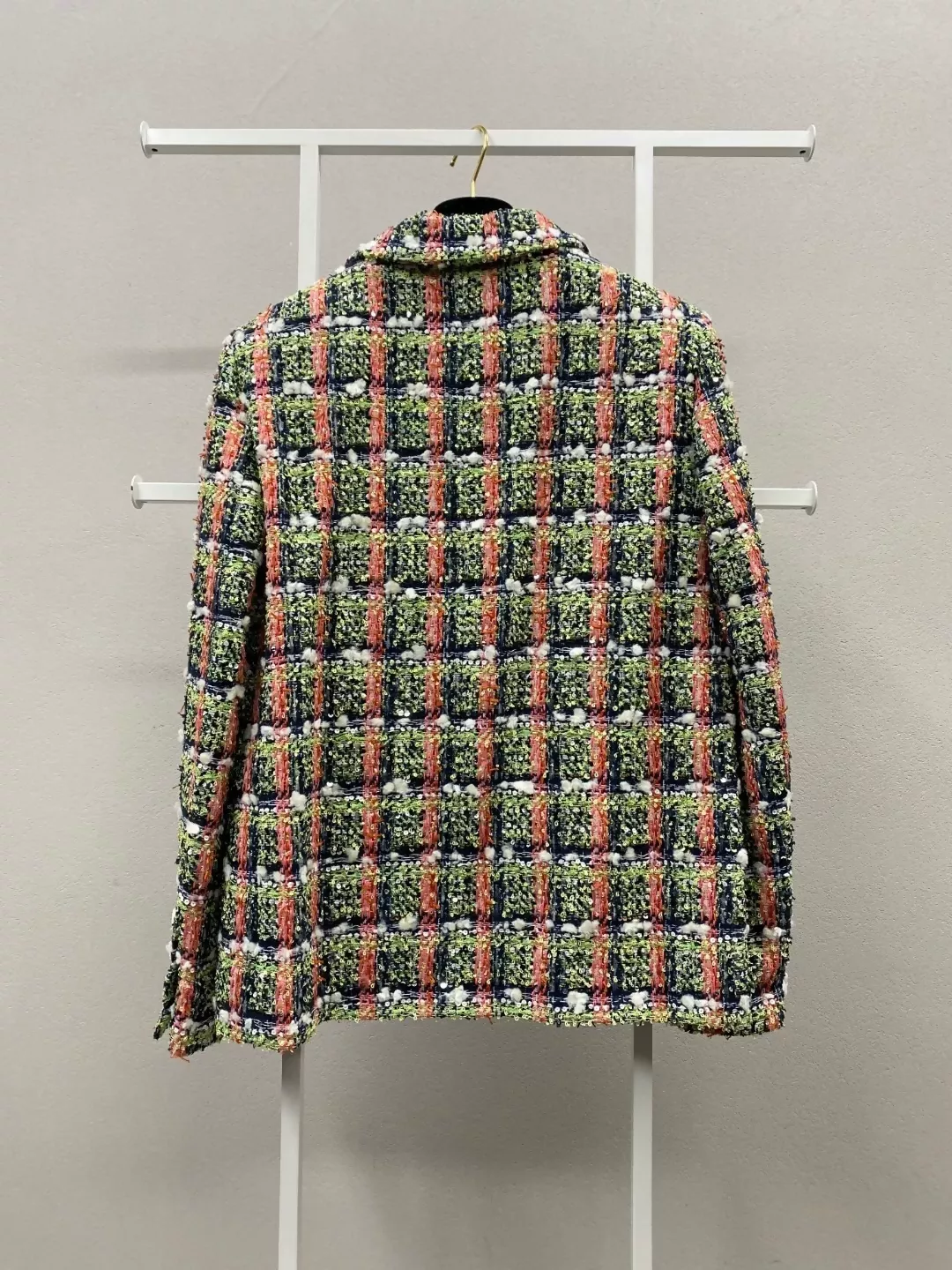 Chanel 20C Orange & Green tweed Jacket - Image 2