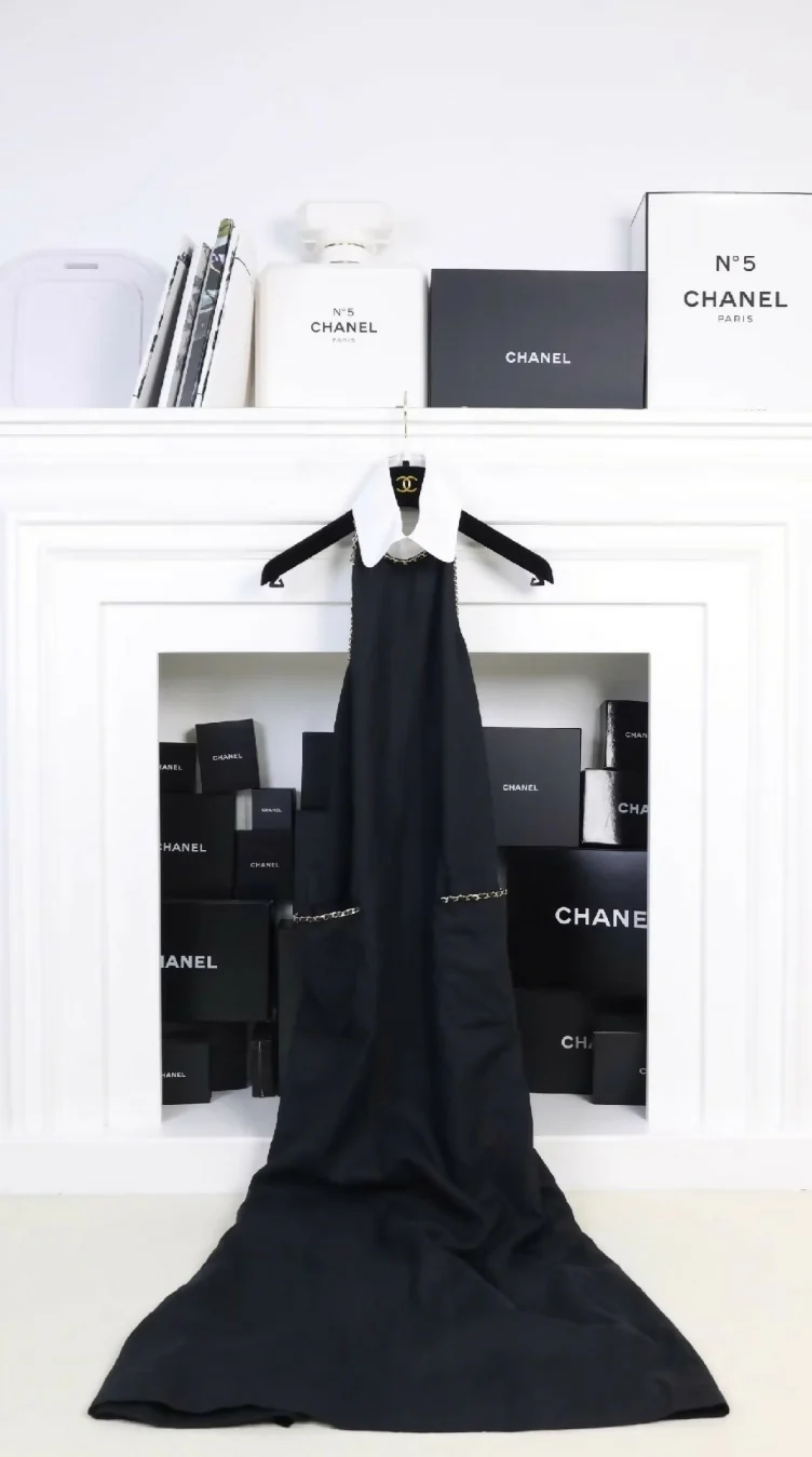 Chanel 20C Black long Dress