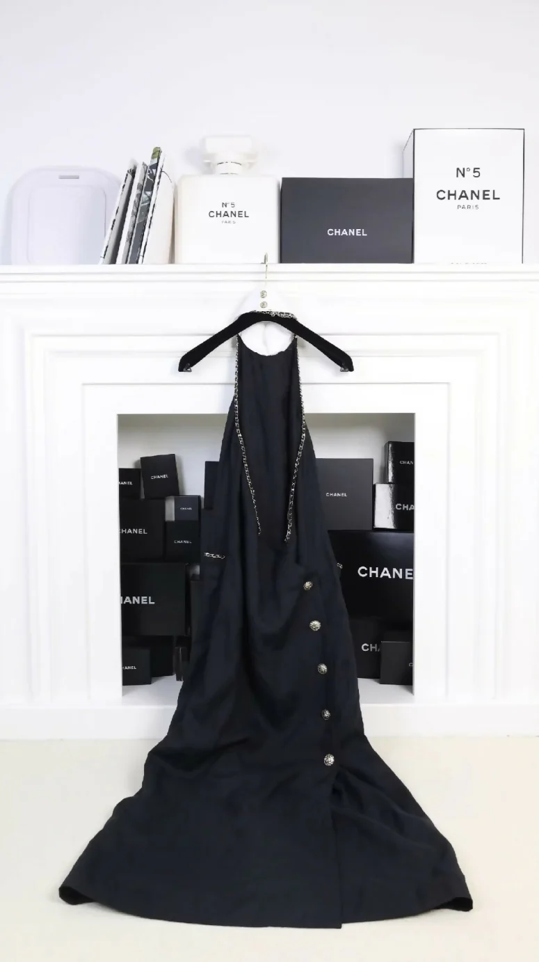 Chanel 20C Black long Dress - Image 2