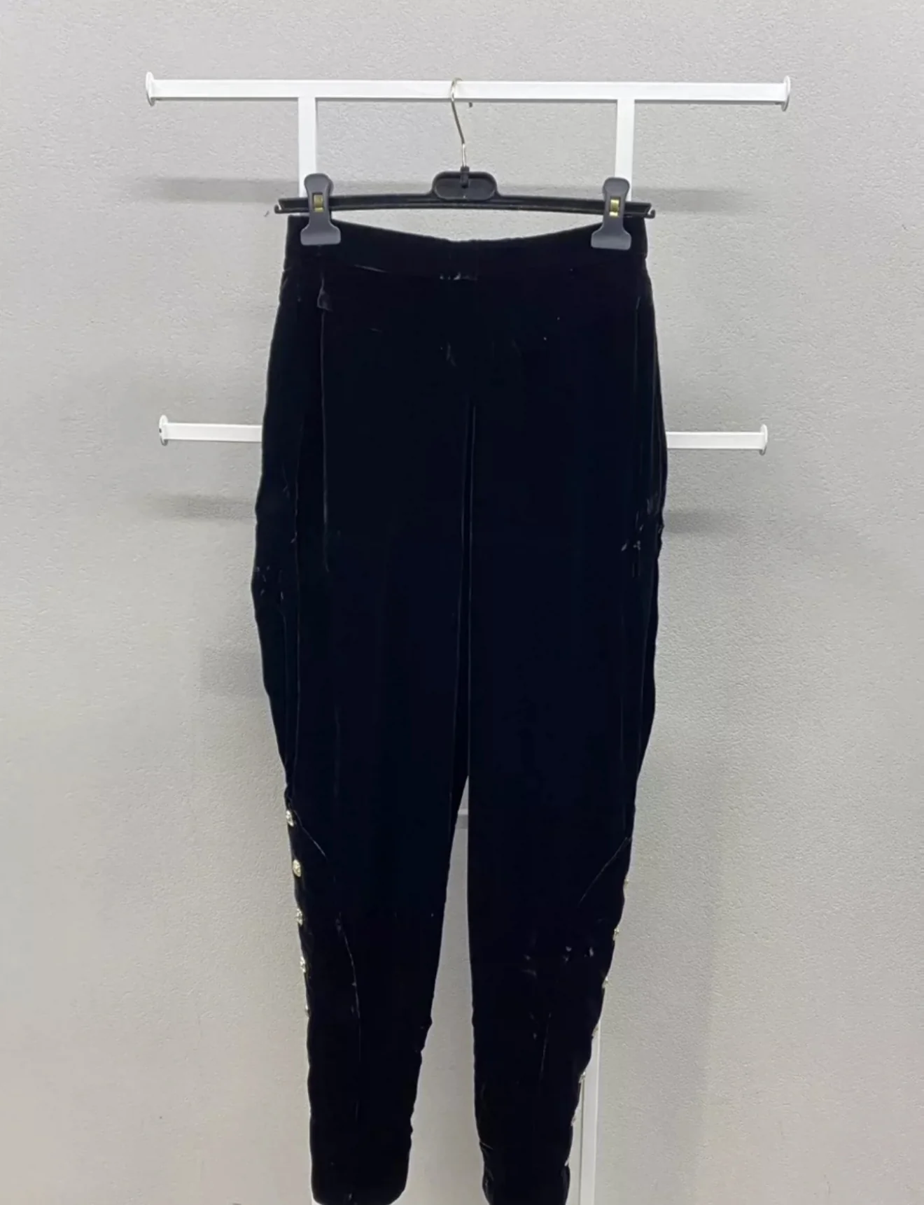 Chanel 20k Black Velvet Pants - Image 2