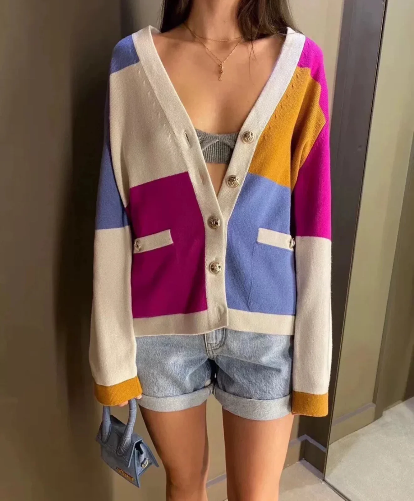 Chanel 20K colourful cashmere cardigan - Image 6