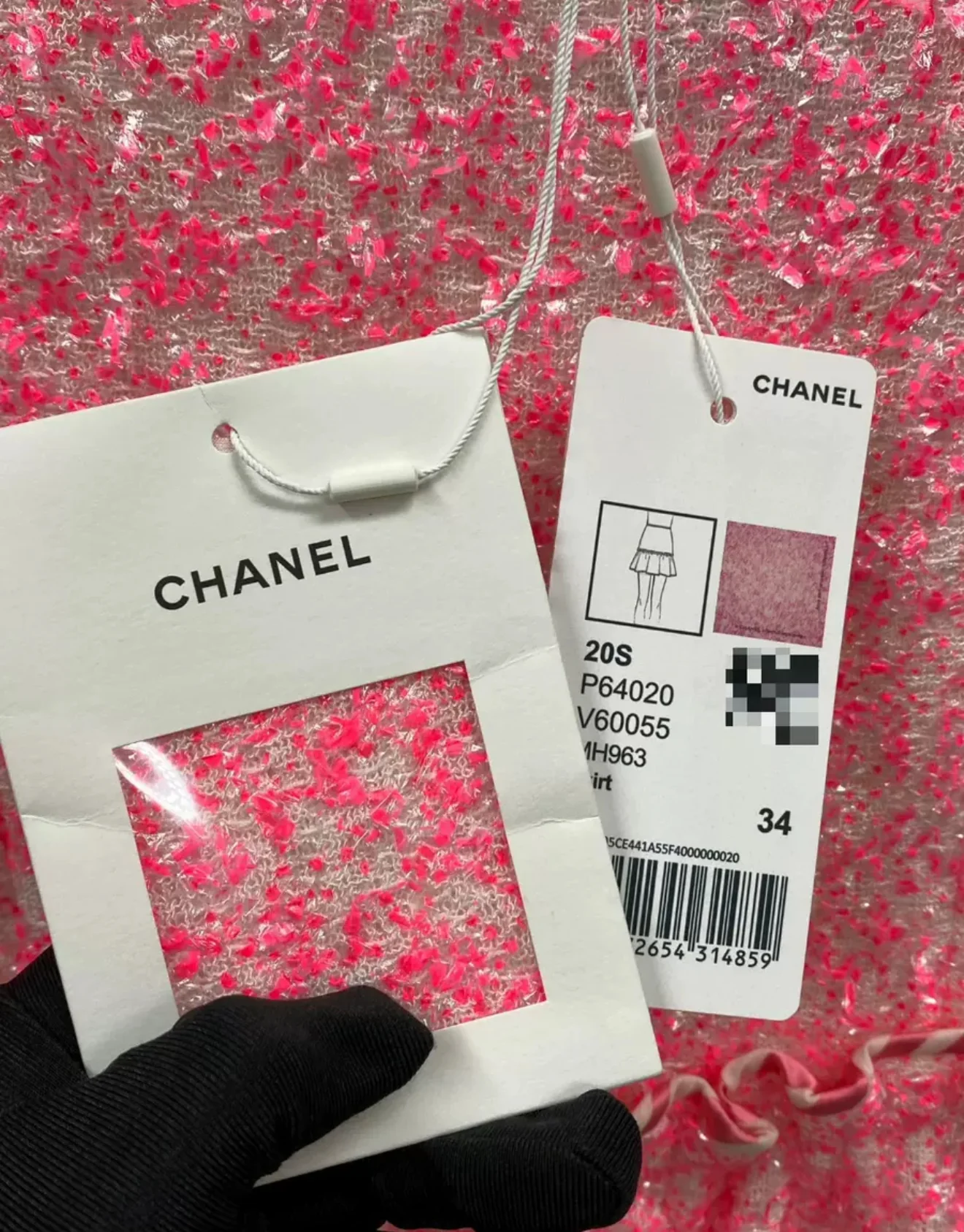 Chanel 20S Pink Skirt - Image 4