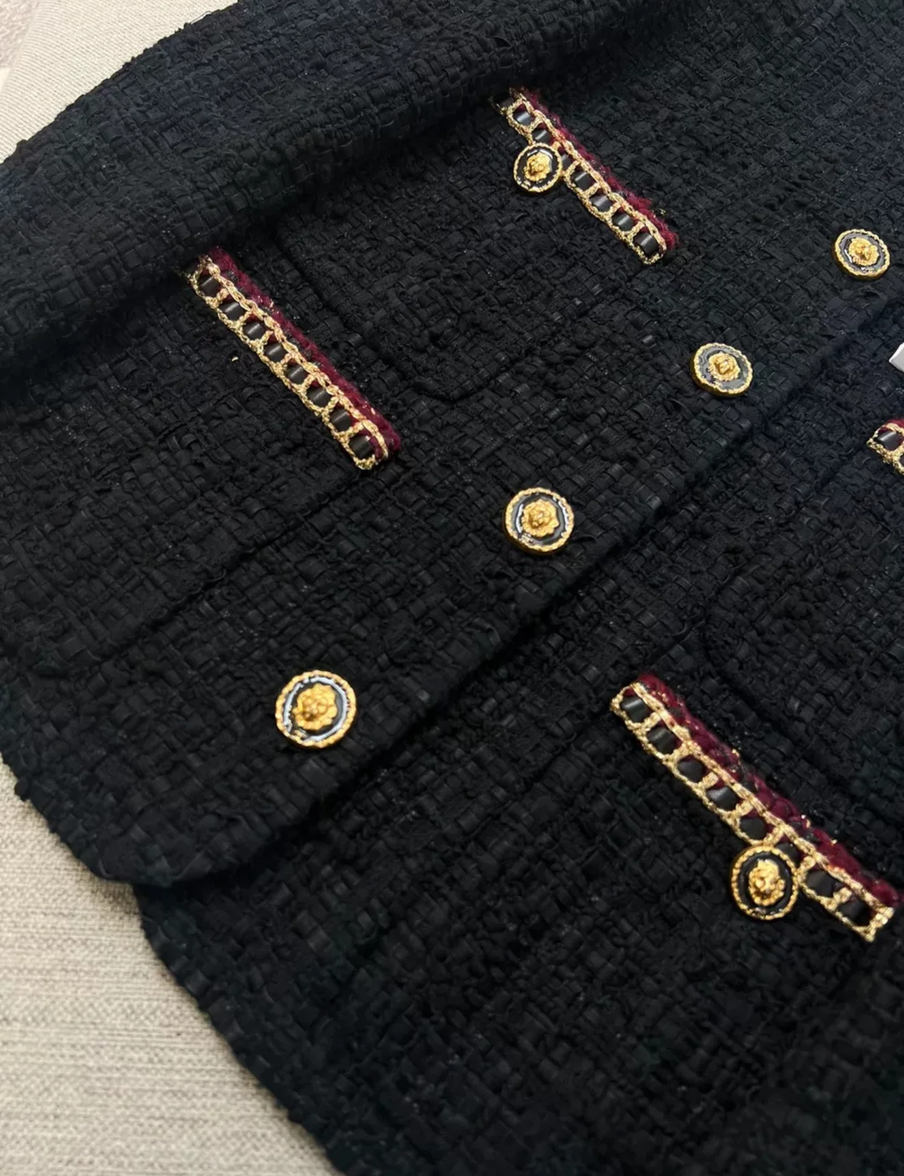 Chanel 21 Black Tweed Jacket - Image 4