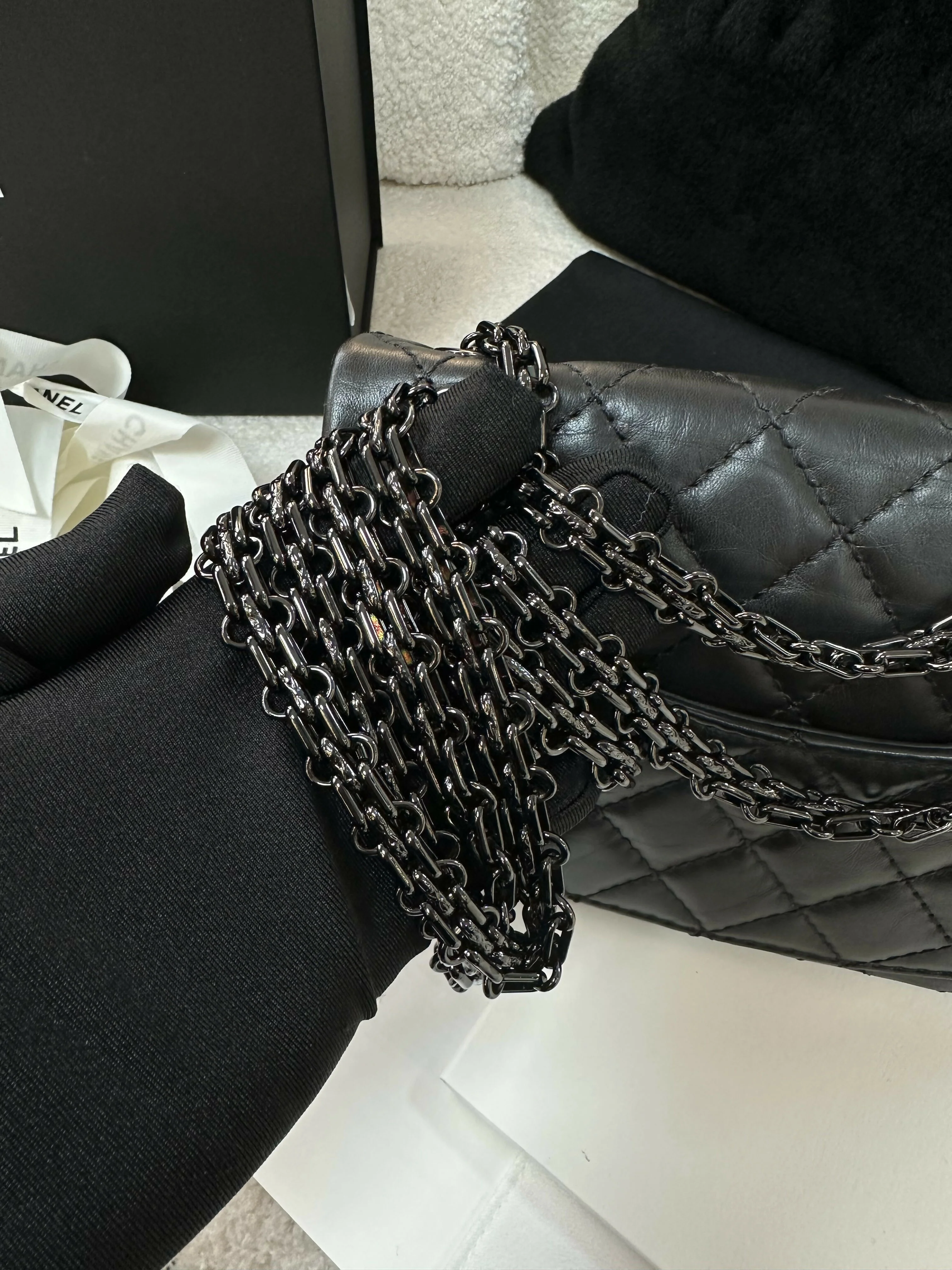 Chanel (21)2.55 Mini So Black Bag - Image 7