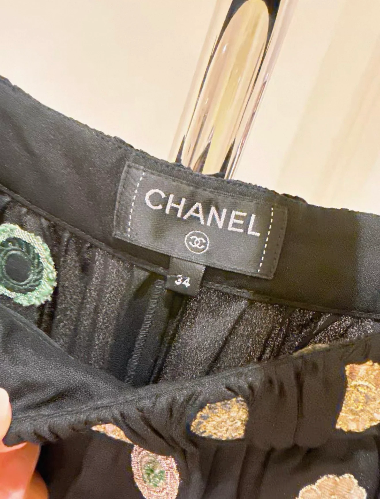 Chanel 21A black wide leg pant - Image 7