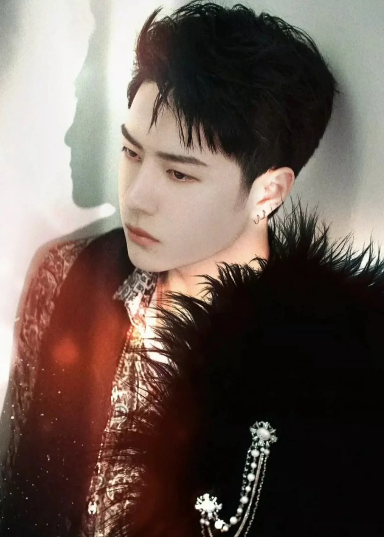 Chanel 21A Double chain brooch - Image 6
