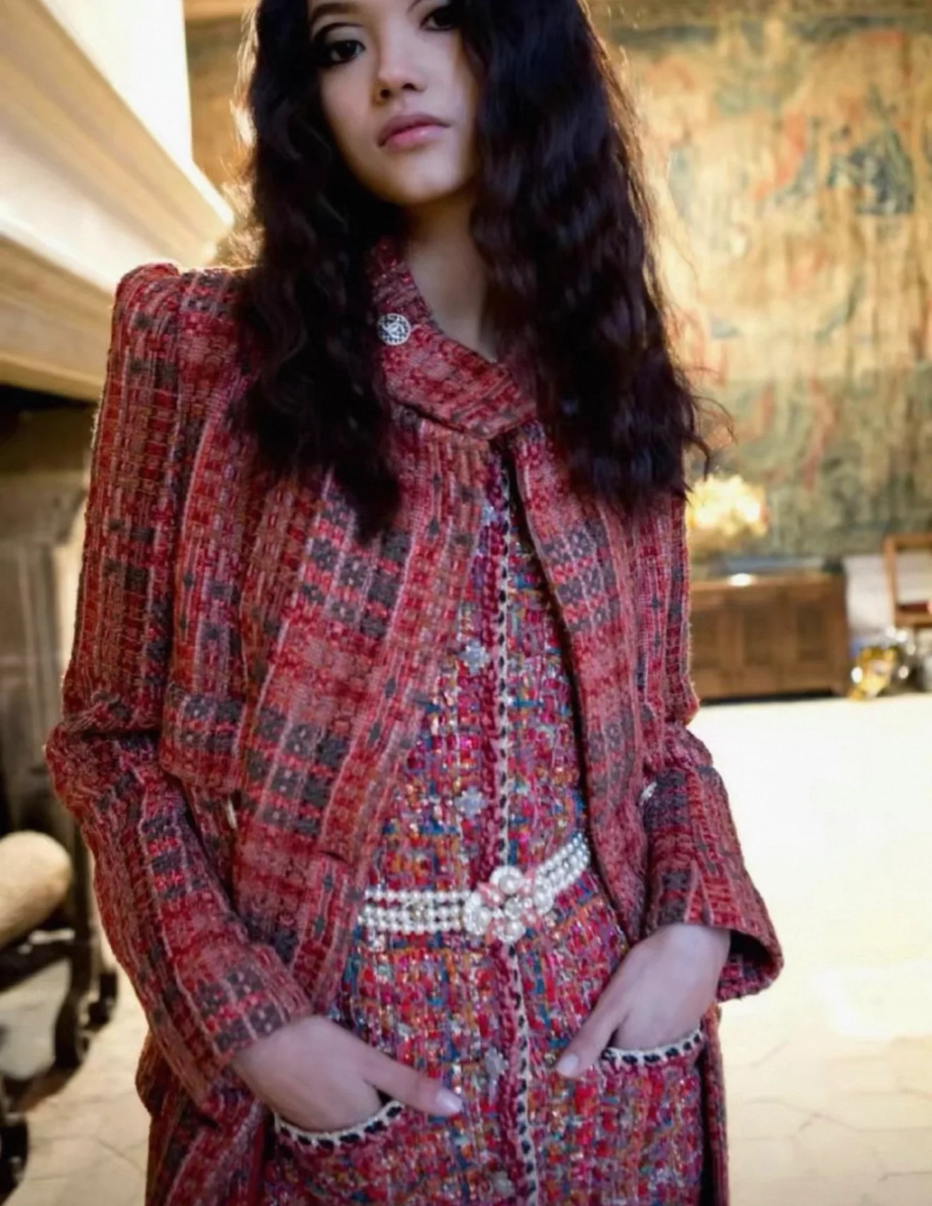 Chanel 21A orange tweed vest - Image 4