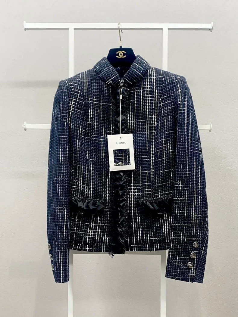 Chanel 21B black, blue and white jacket