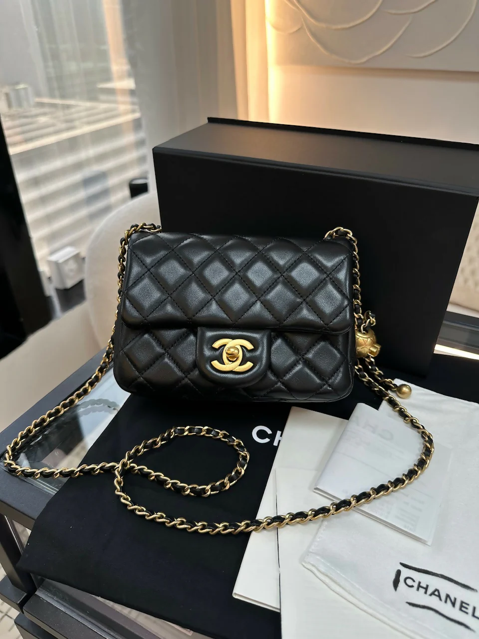 Chanel (21)Gold Ball Mini 17 - Image 10