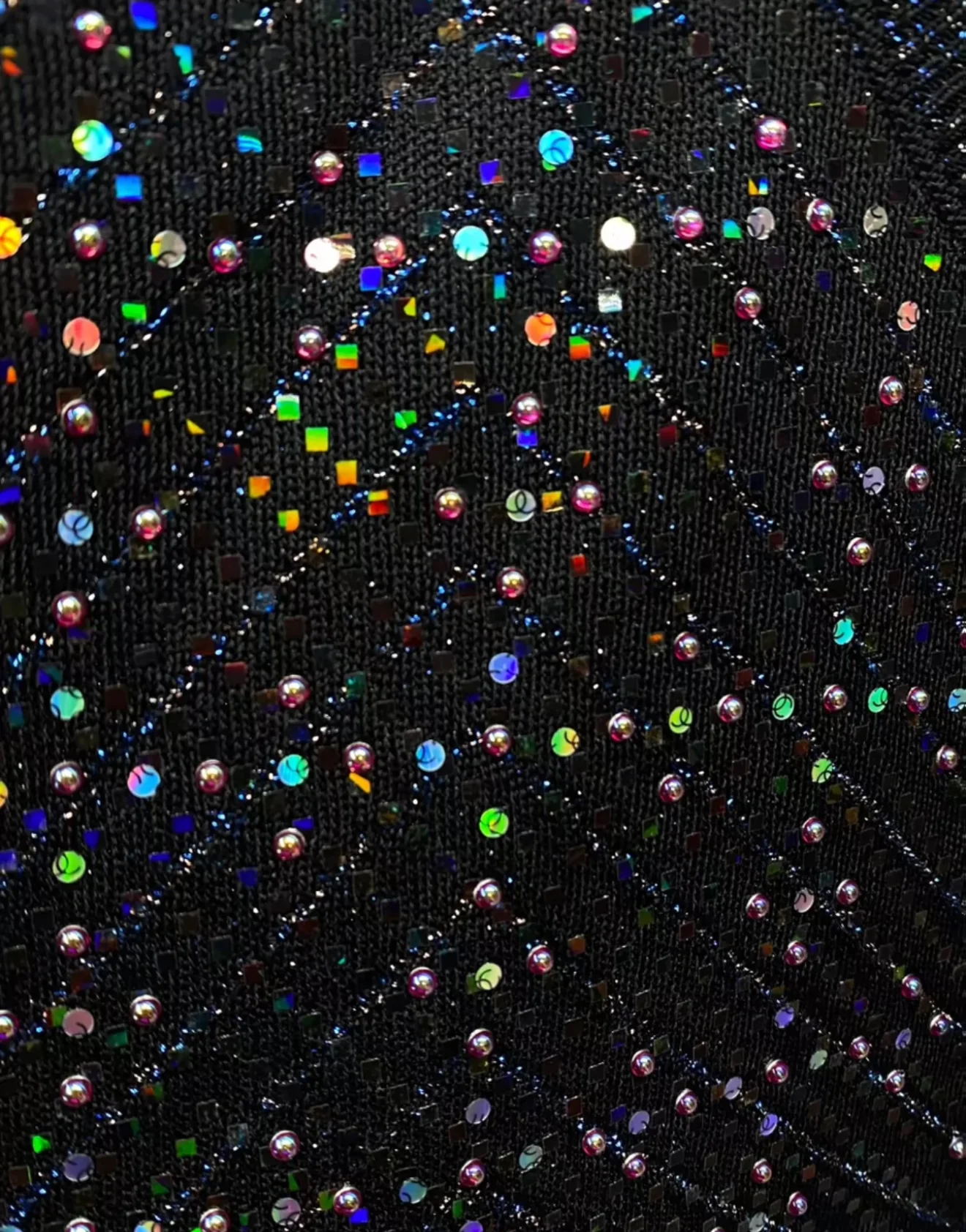 Chanel 21K Black, Silver & Multicolor Viscose Jumpsuit - Image 6