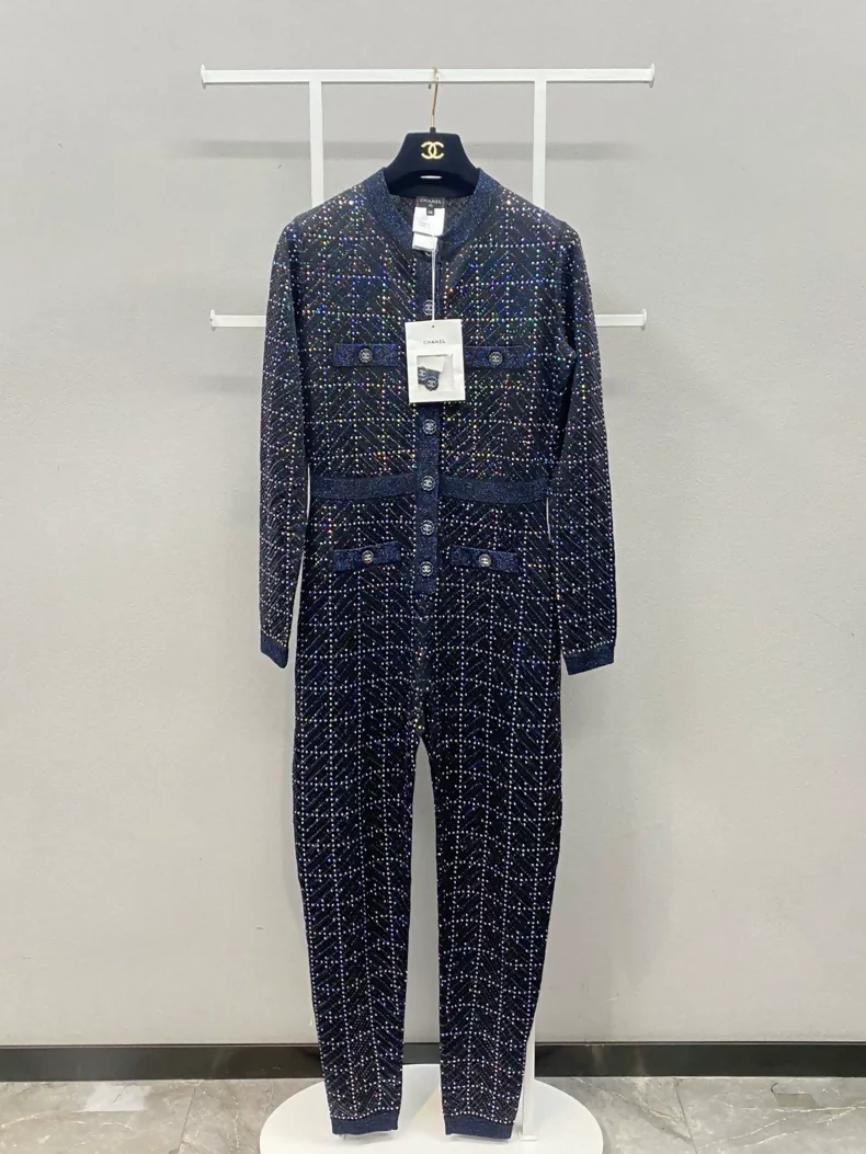 Chanel 21K black jumpsuit