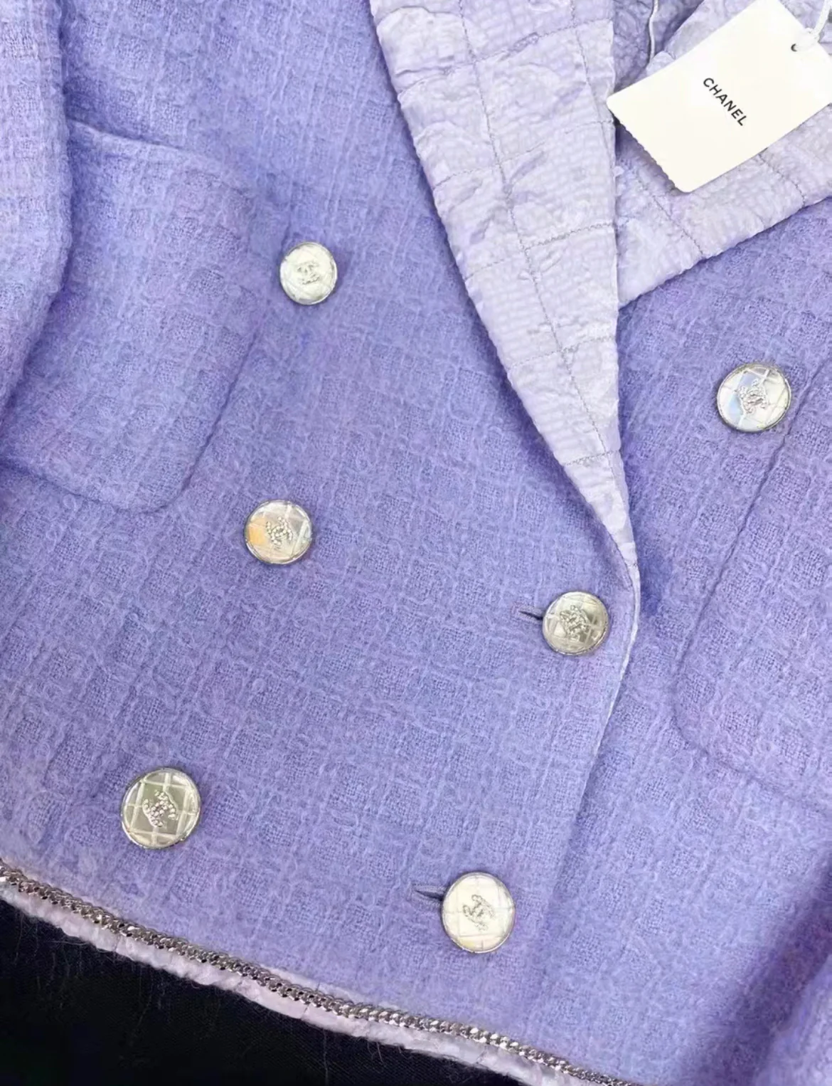 Chanel 21K lilac Jacket size 34 - Image 3