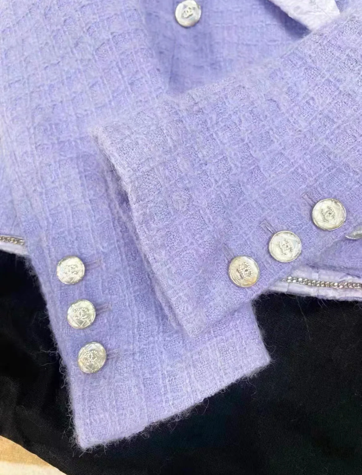 Chanel 21K lilac Jacket size 34 - Image 4