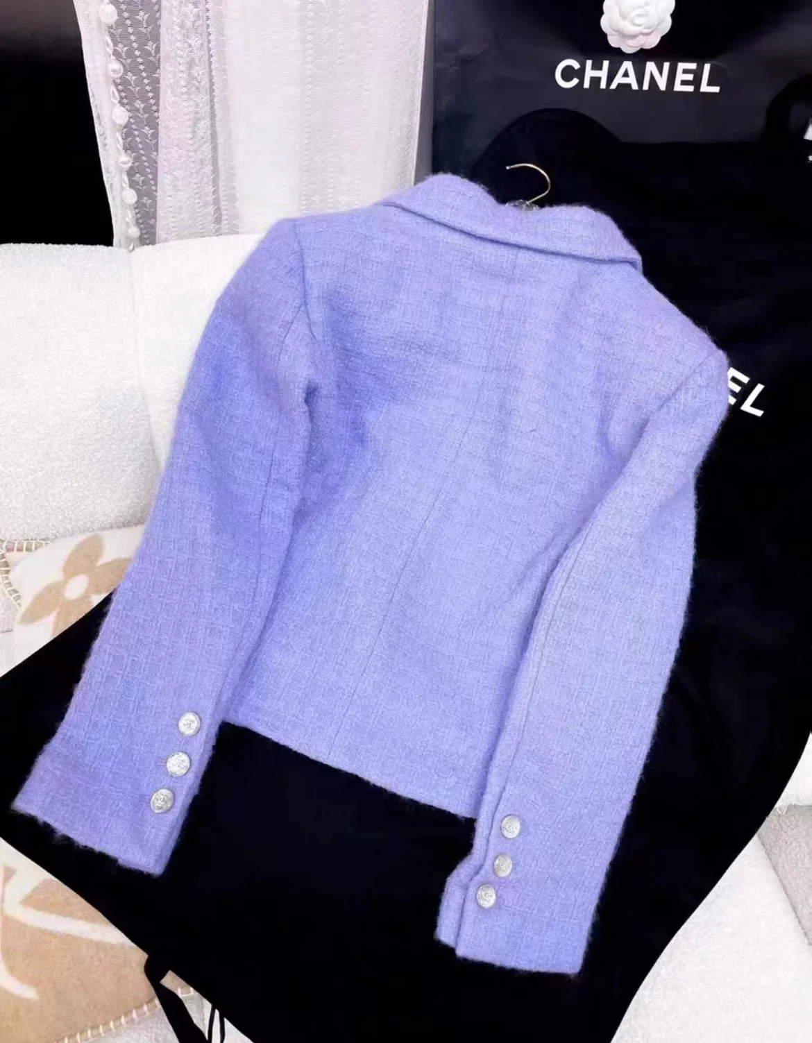 Chanel 21K lilac Jacket size 34 - Image 5