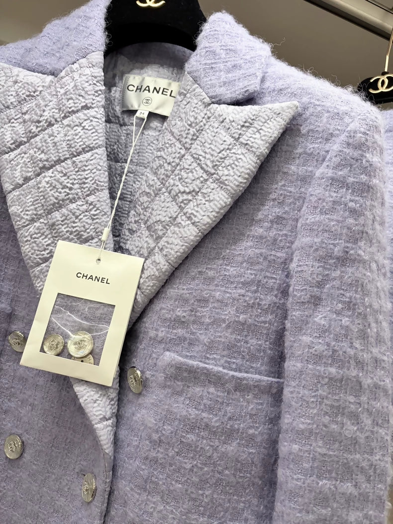 Chanel 21K purple tweed suite - Image 2