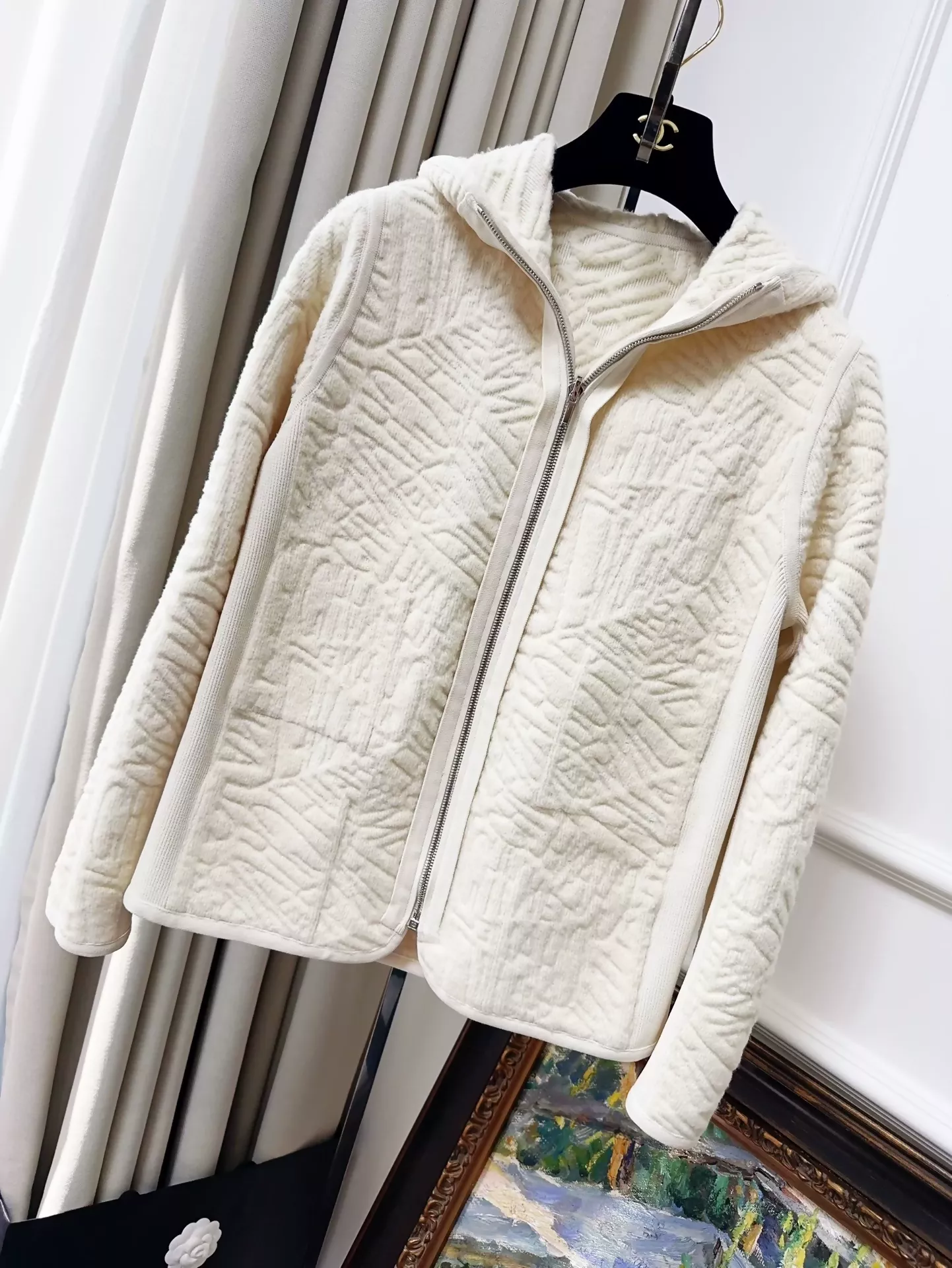Chanel 21N Coco Neige ecru jacket