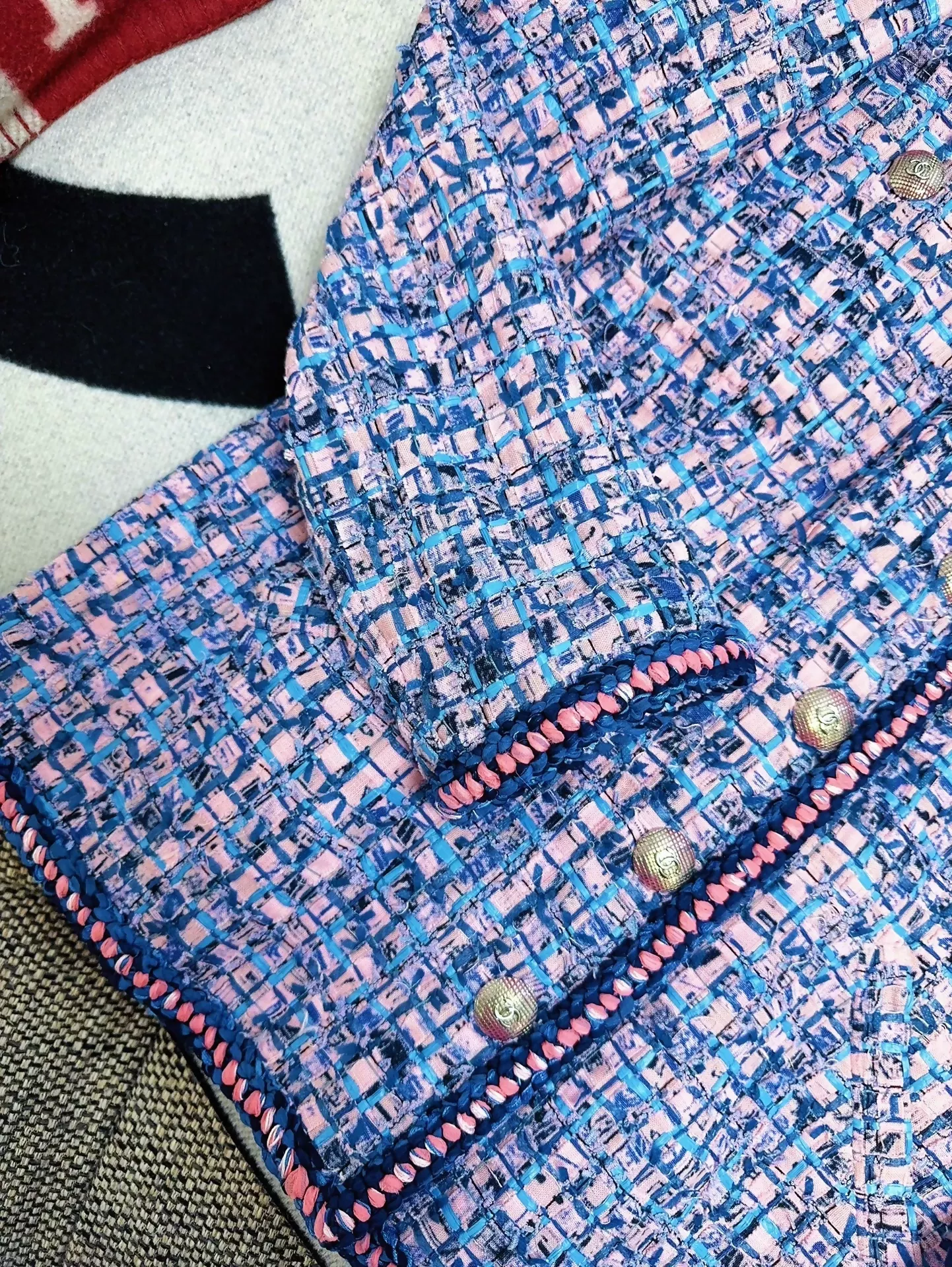 Chanel 21P blue tweed jacket - Image 3