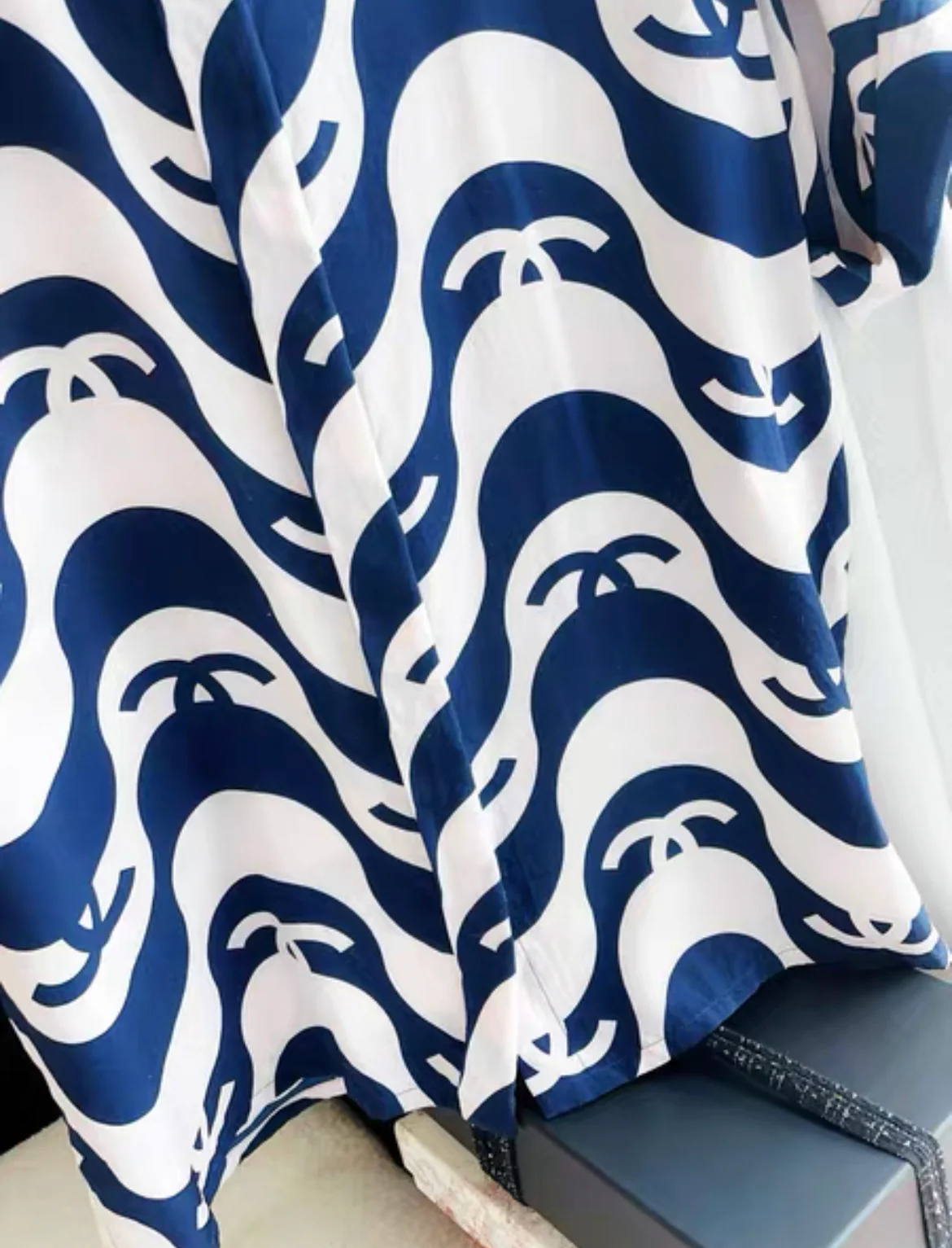 Chanel 21P popular blue shirt size 34 - Image 3