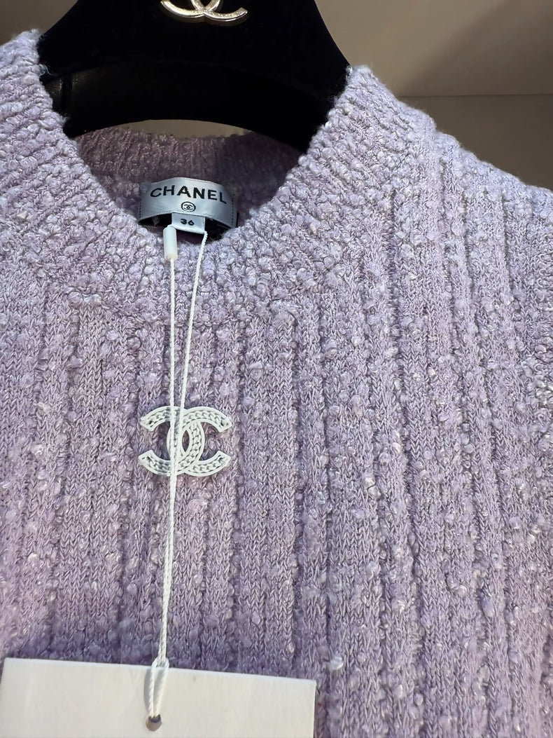 Chanel 21p Purple knit Set - Image 2