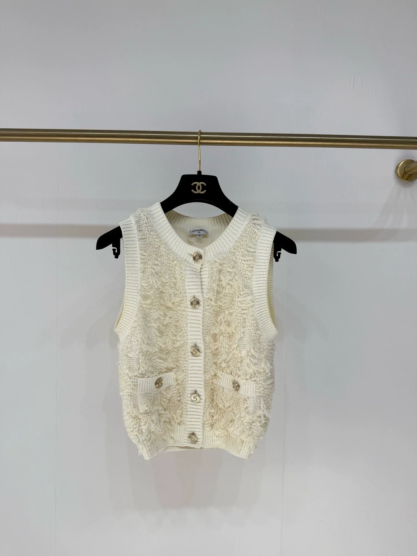 Chanel 21S ecru cardigan