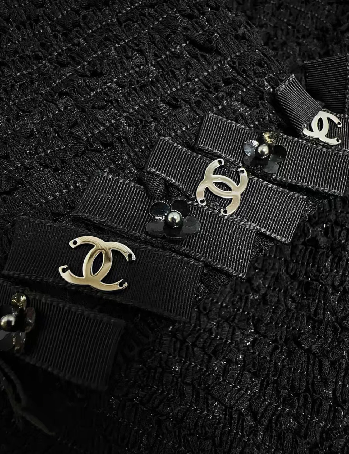 Chanel 21S black tweed dress - Image 4