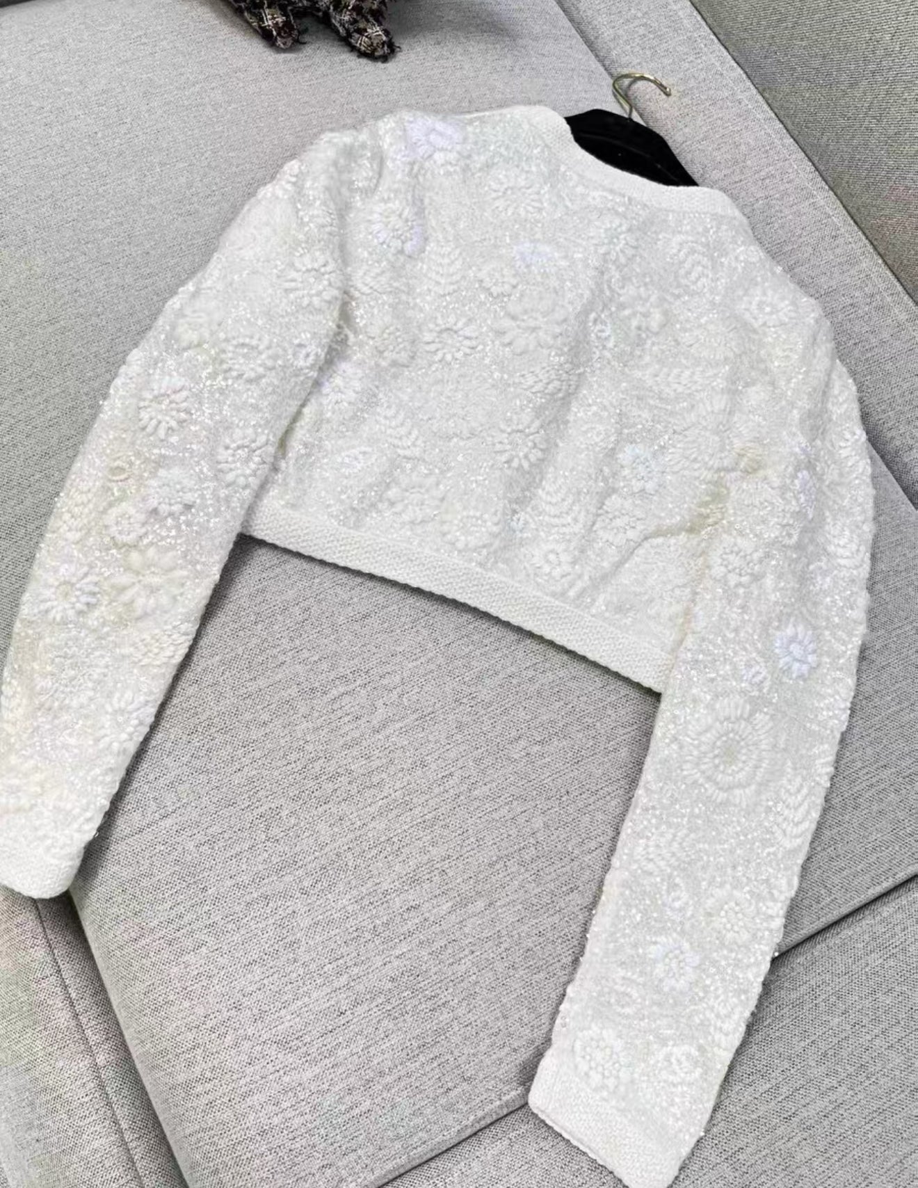 Chanel 21S ecru cardigan - Image 6