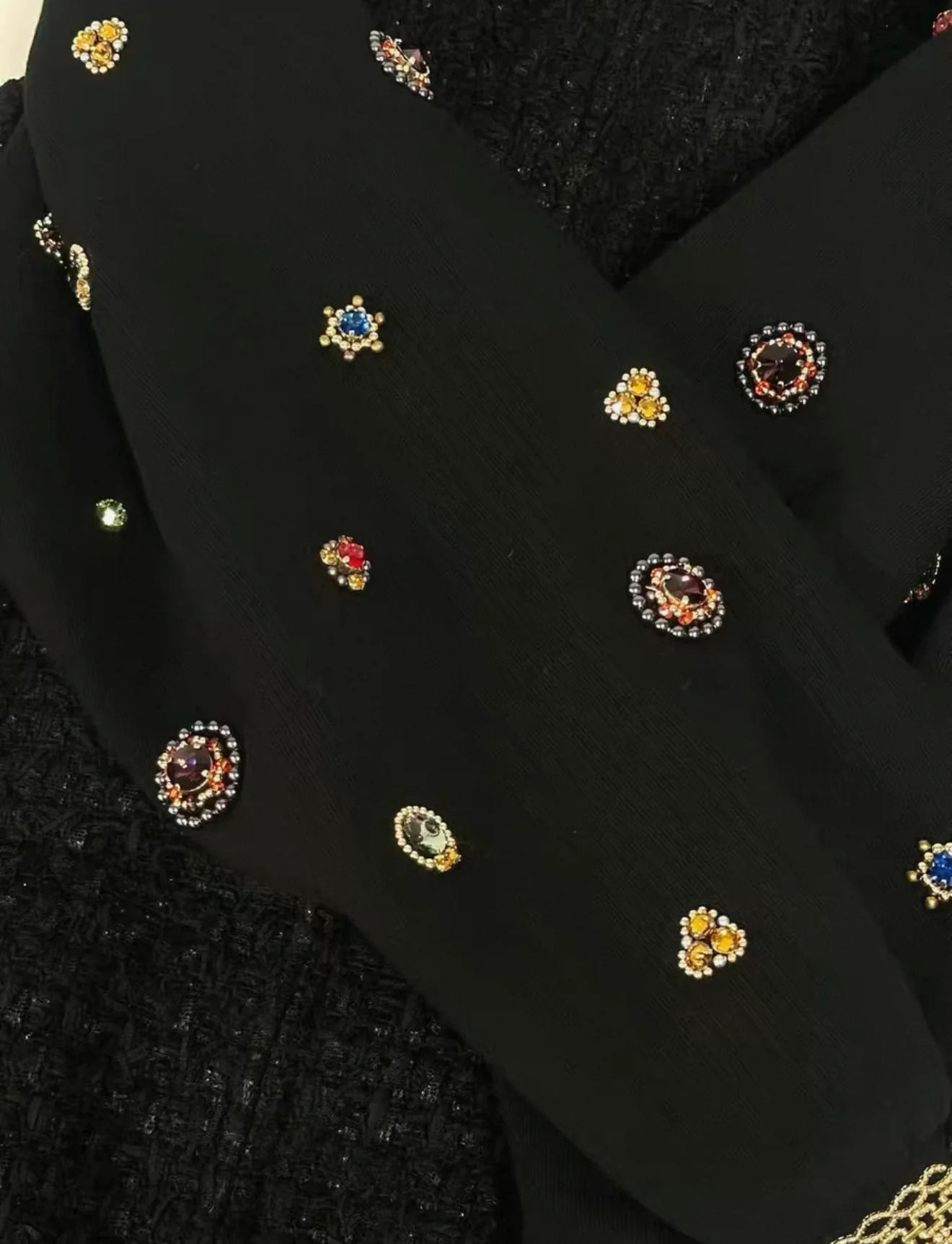 Chanel 22A Black Jewelry Coat - Image 3