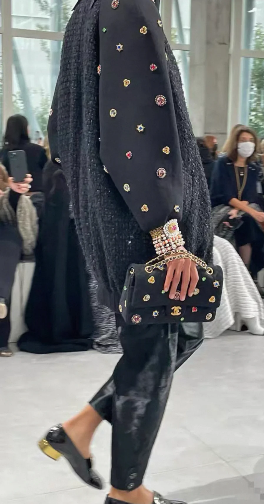 Chanel 22A Black Jewelry Coat - Image 6