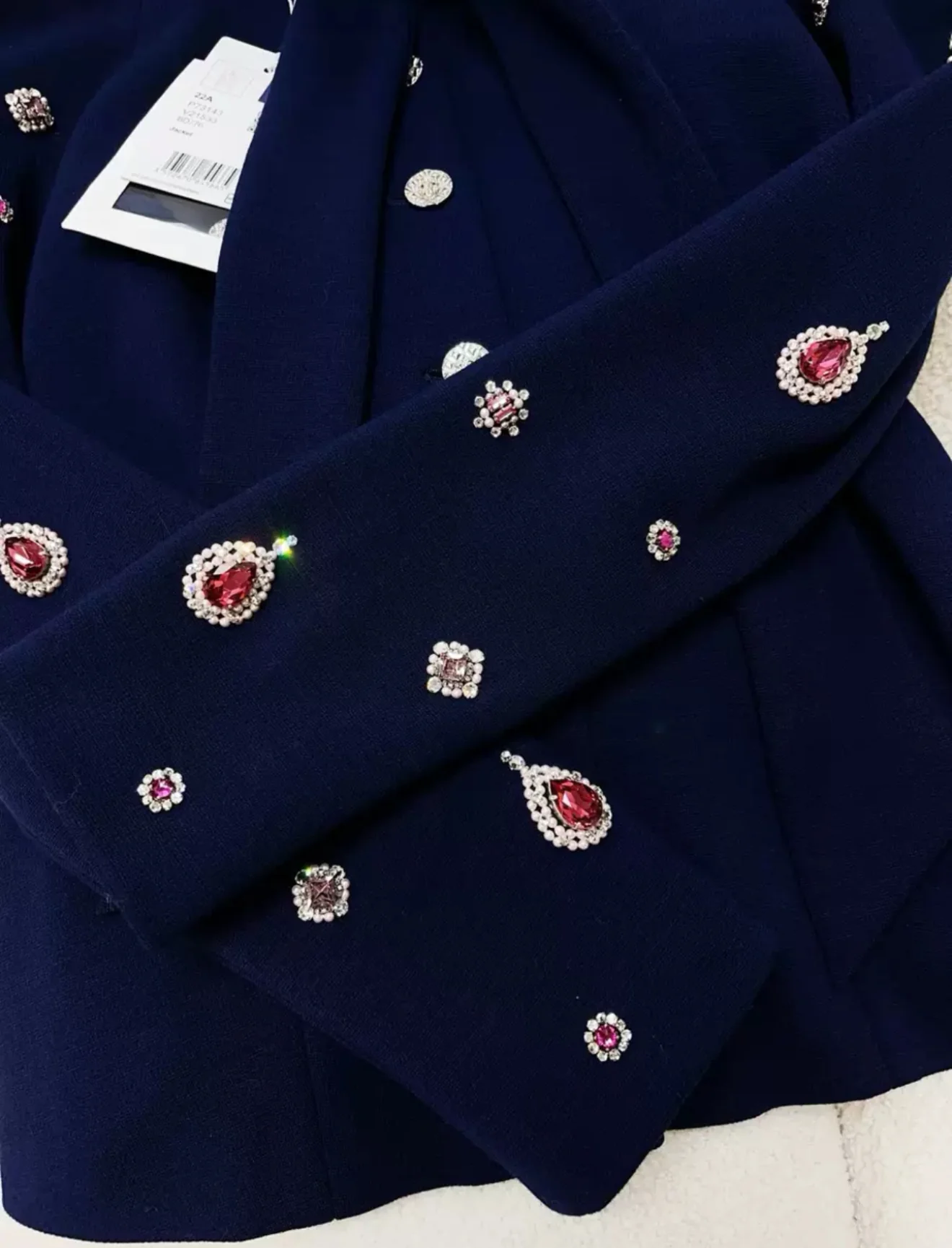 Chanel 22A Navy Blue Jacket - Image 4
