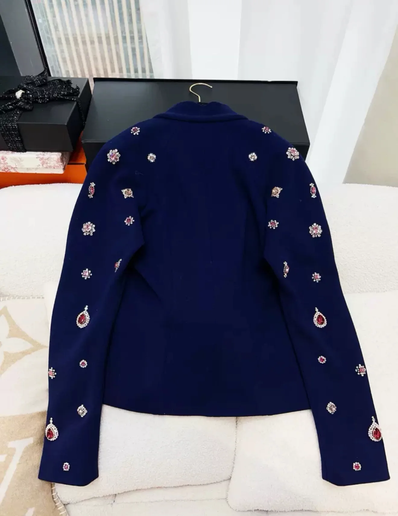 Chanel 22A Navy Blue Jacket - Image 5
