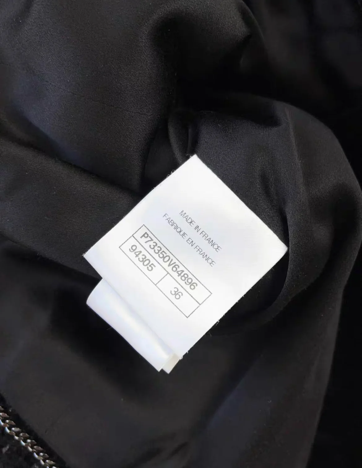 Chanel 22B black tweed jacket size 36 - Image 6