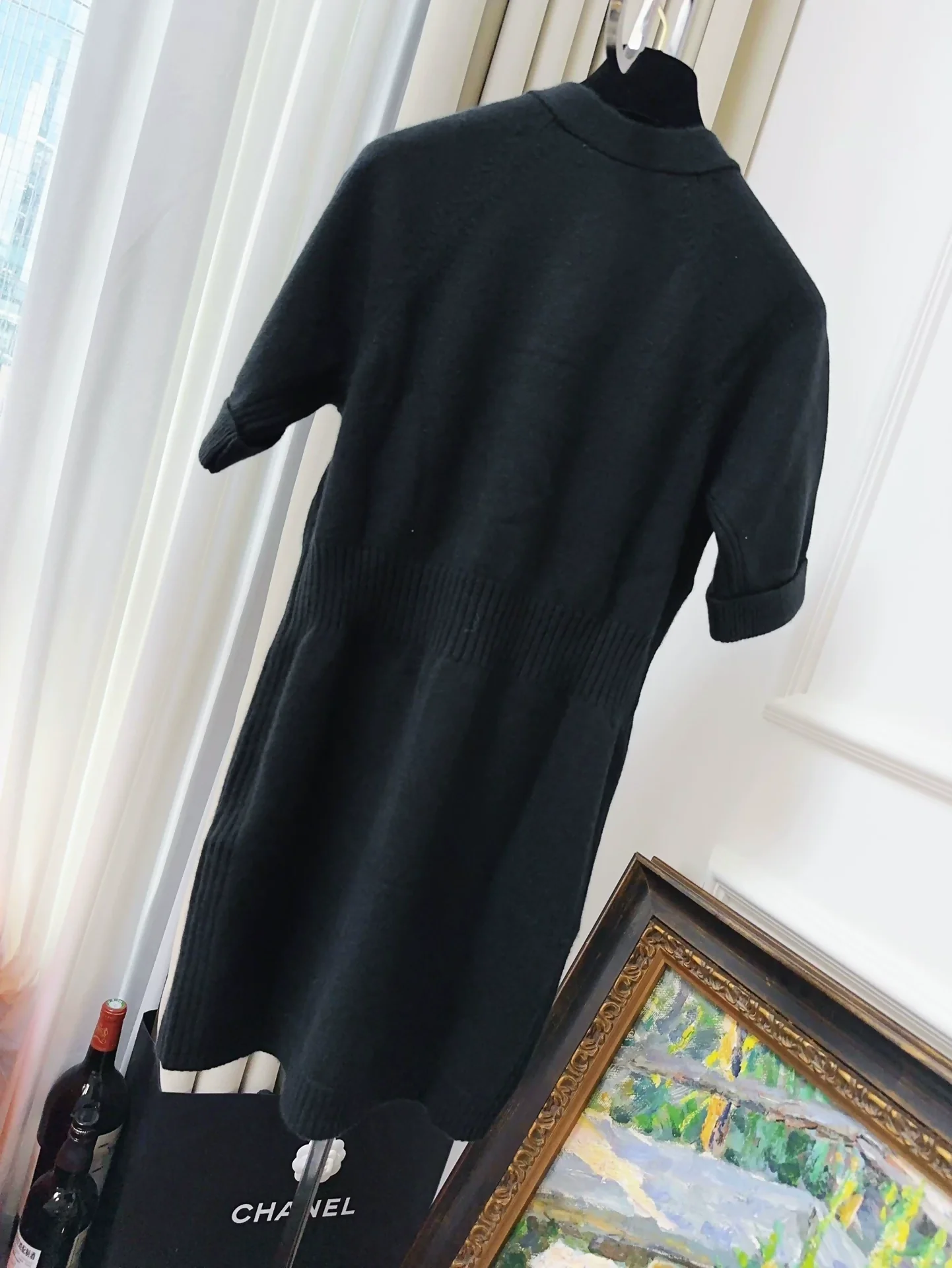 Chanel 22B black cashmere dress - Image 2
