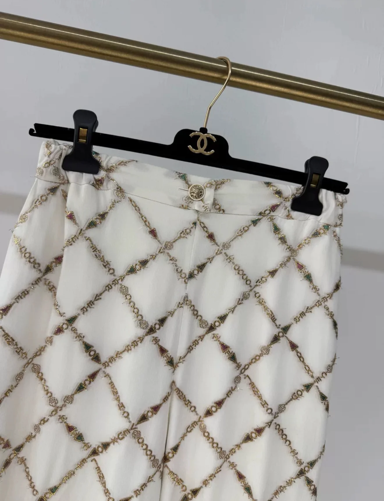 Chanel 22B silk wide-leg pants - Image 2