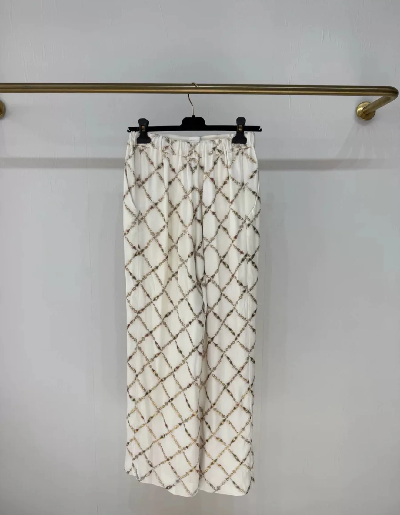 Chanel 22B silk wide-leg pants - Image 3