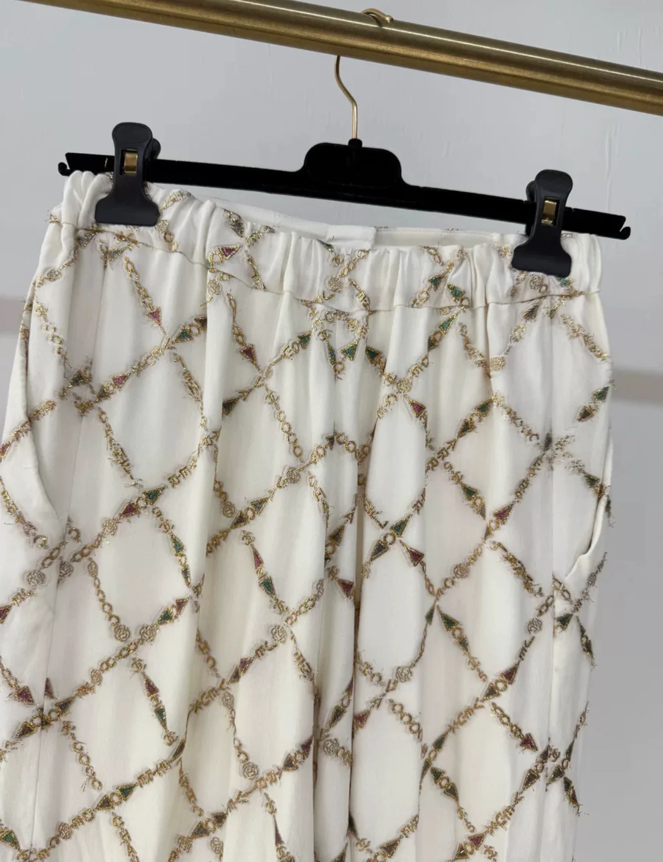 Chanel 22B silk wide-leg pants - Image 4
