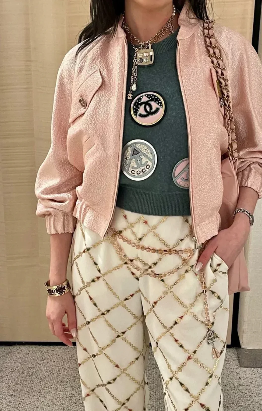 Chanel 22B silk wide-leg pants - Image 6