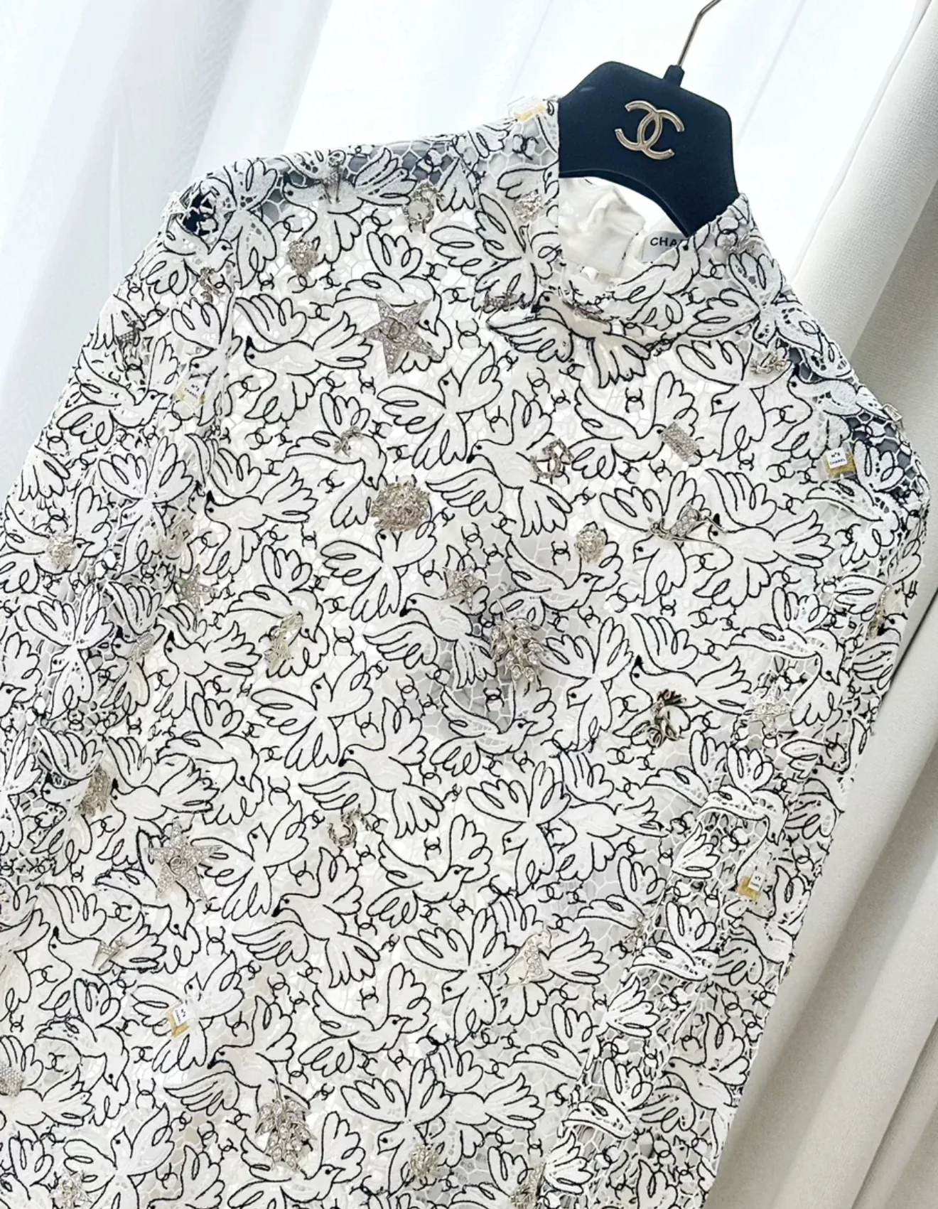 Chanel 22c Ecru Lace dress - Image 4