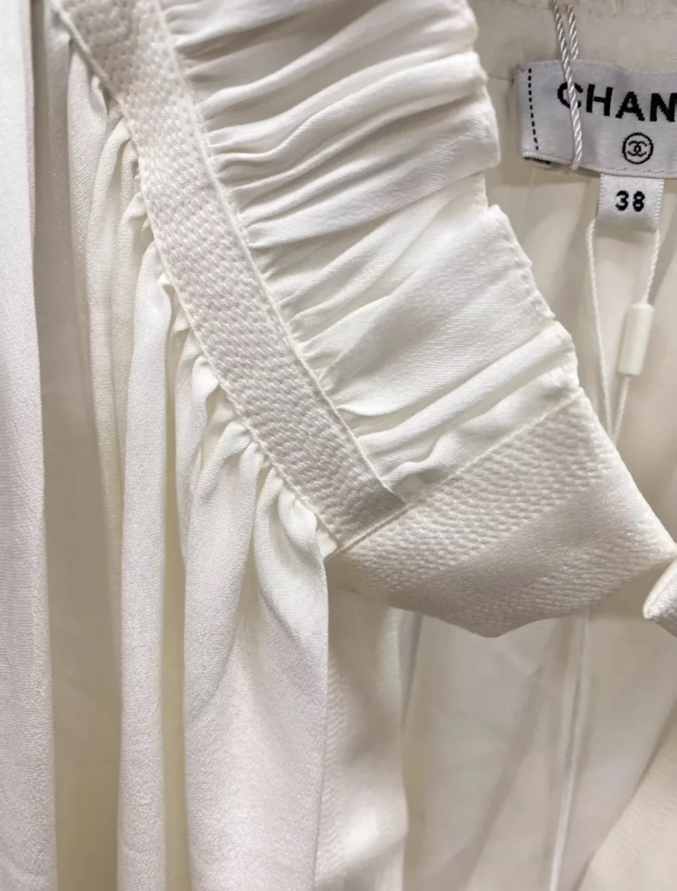 Chanel 22C White silk maxi dress - Image 6