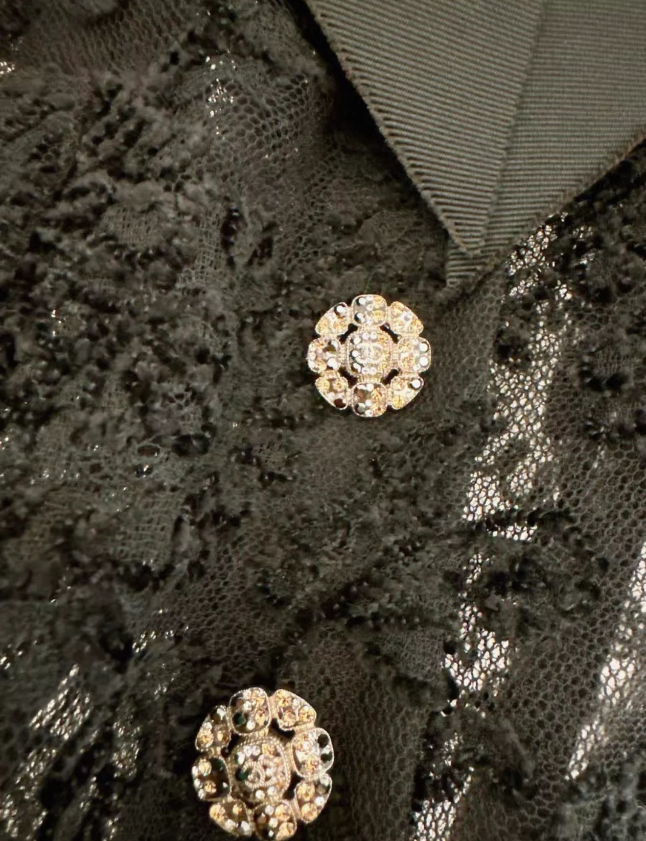Chanel 22K Embossed Embroidered Lace Dress - Image 6