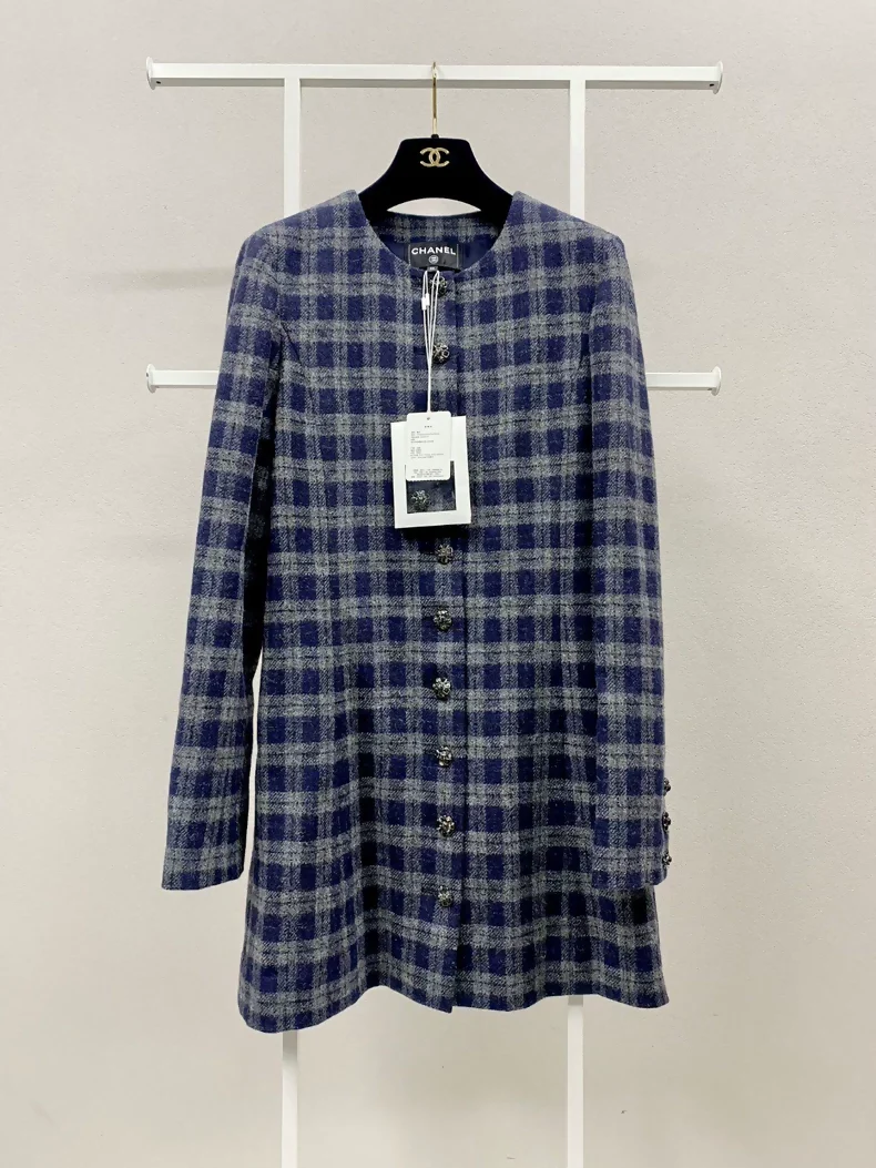 Chanel 22K gray-blue dress