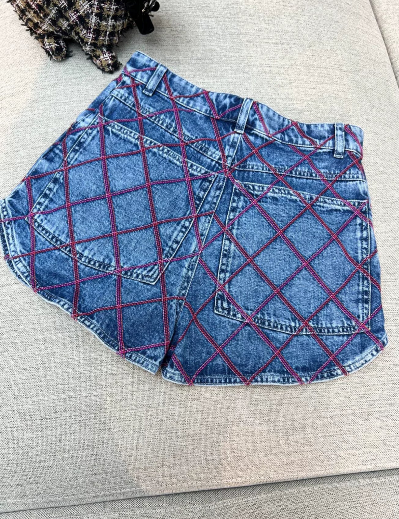 Chanel 22M Coco Beach Denim Jacket And Shorts - Image 6