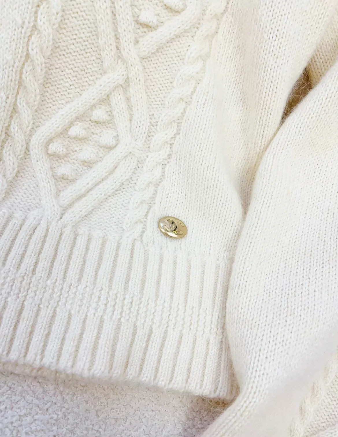 Chanel 22N Ecru, Pink Sweater size 36 - Image 3