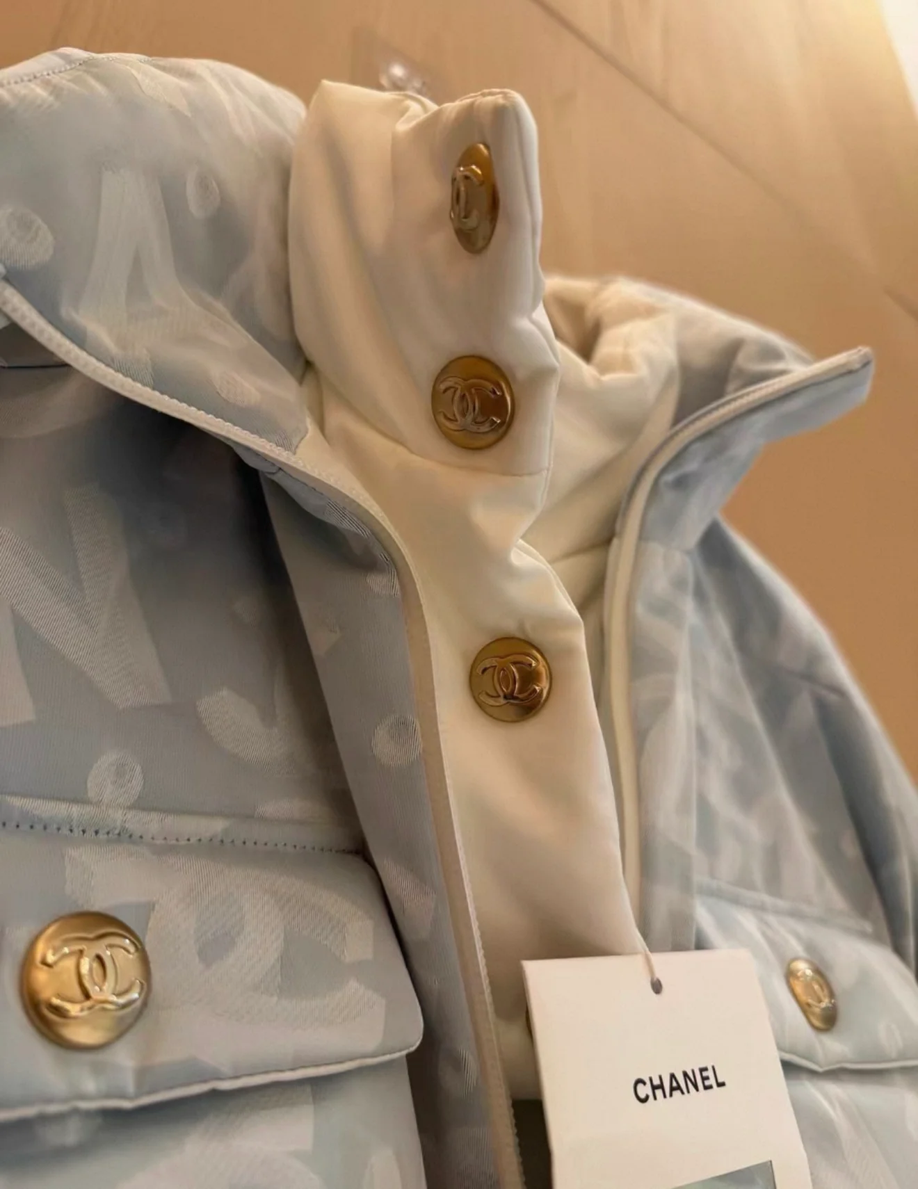 Chanel 22N Light Blue Jumpsuit - Image 4