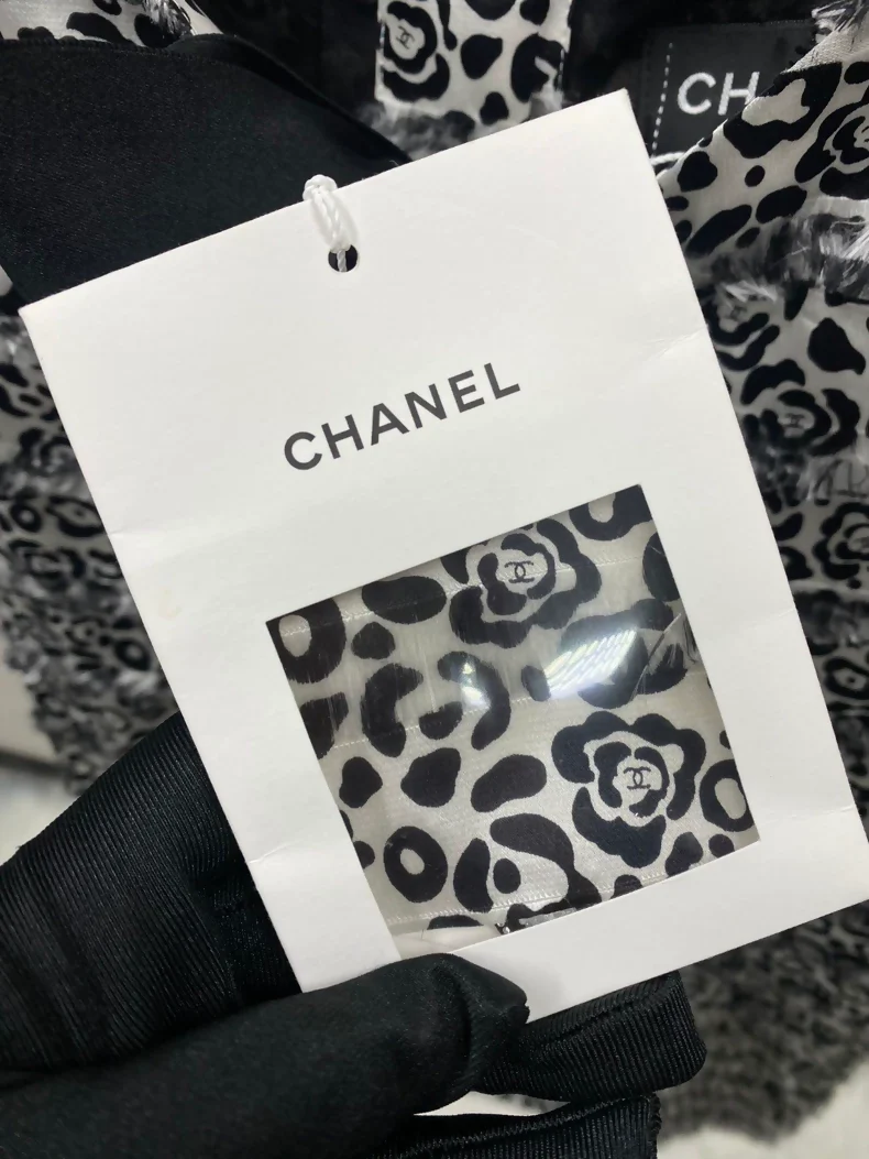 Chanel 22P Camellia leopard Bow Slip Dress - Image 3