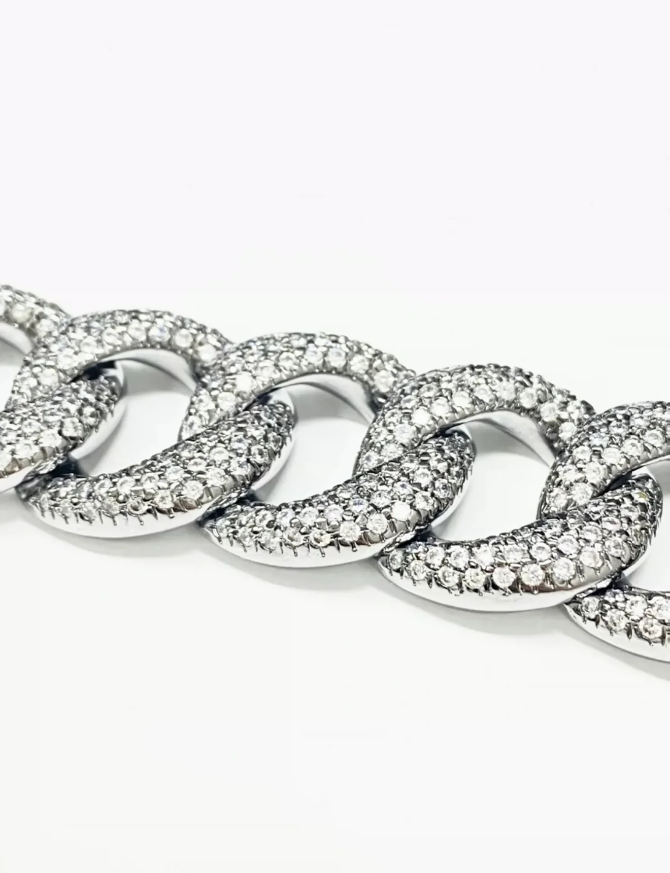 Chanel 22P full diamond double C chain bracelet - Image 7