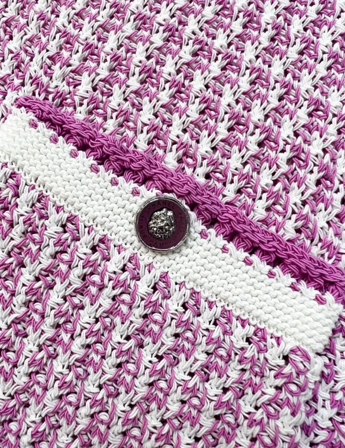 Chanel 22p pink cotton knitted dress - Image 4